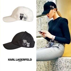NWT Karl Lagerfeld Women's Karl and Choupette Baseball Cap